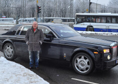 Uzņēmējs Raimonds Gerkens pārdevis savu lepno „Rolls Royce Phantom”, jo viņam šis braucamais apnicis.