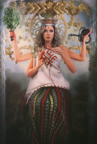 Un, lūk, mākslinieka Artūra Bērziņa glezna, kurā modele bija Anna Lieckalniņa.