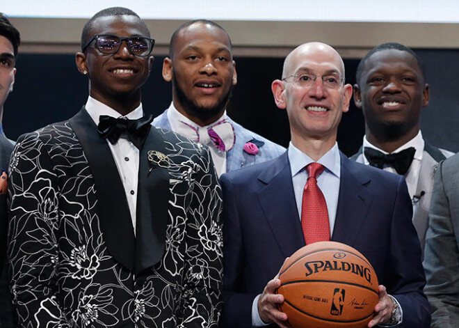 NBA draftā ar pirmo numuru "Cavaliers" izvēlas kanādieti Viginsu, Siliņš paliek nedraftēts