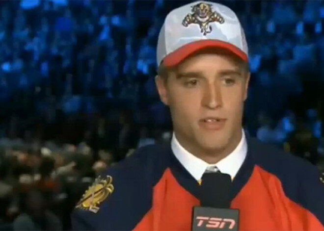 NHL draftā dominē uzbrucēji, bet "Panthers" ar pirmo numuru izvēlas aizsargu Ekbladu. VIDEO