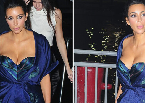 Ким Кардашьян-Уэст полюбила творчество российского дизайнера Ульяны Сергеенко и выгуляла платье из весенней коллекции-2014 на дне рождения сестры Клое