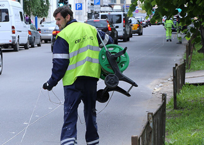 Rīdzinieki atbalsta velojoslu izveidi galvaspilsētas ielās. FOTO