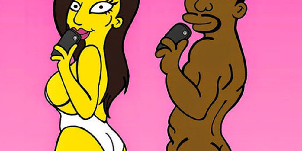 Sabiedrības dāma Kardašjana "Simpsonu" multenē parāda pēcpusi! FOTO