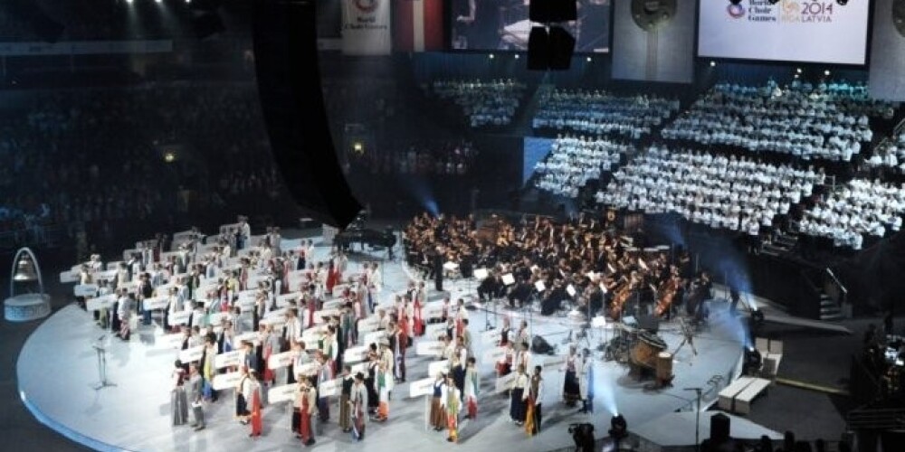 Открытие Всемирной Олимпиады хоров в Риге. ФОТО