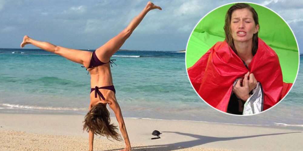 Жизель Бундхен наслаждается отдыхом после тяжелых трудовых будней, приносящих ей в среднем 148 000 долларов в день