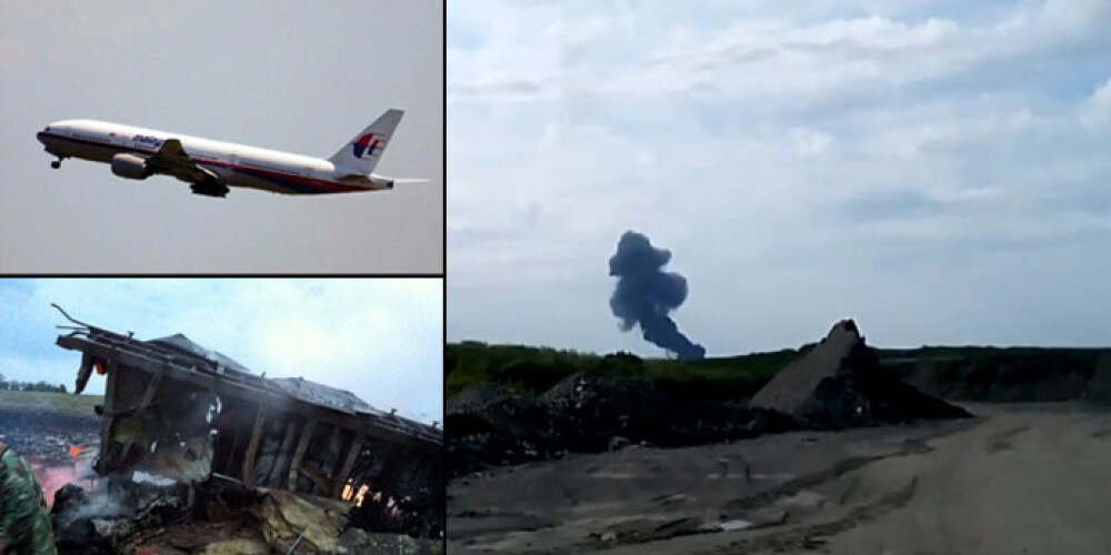 Ukrainā notriekta Malaizijas pasažieru lidmašīna ar 298 cilvēkiem. FOTO