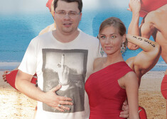 Гарик Харламов и Кристина Асмус на фестивале «Неделя высокого юмора»