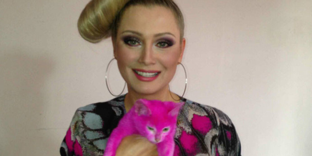 Розовый котенок Лены Лениной стал причиной скандала