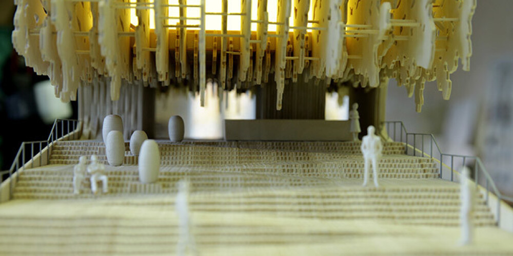 Izstādes "Expo Milano 2015" Latvijas paviljona makets.