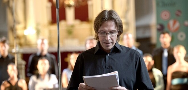 Каспар Путниньш и хор Tenso летом 2013 года