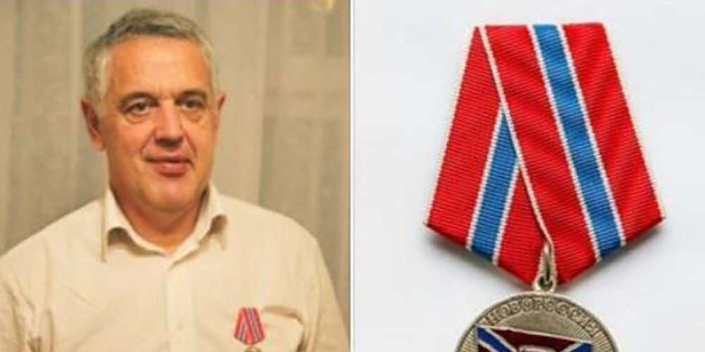 Kaismīgais Krievijas tautiešu politikas aktīvists Latvijā Aleksandrs Gapoņenko lepojas ar to, ka saņēmis medaļu par „Novorossijas republikas” dibināšanu bandītu un teroristu ieņemtajos apgabalos Ukrainā.