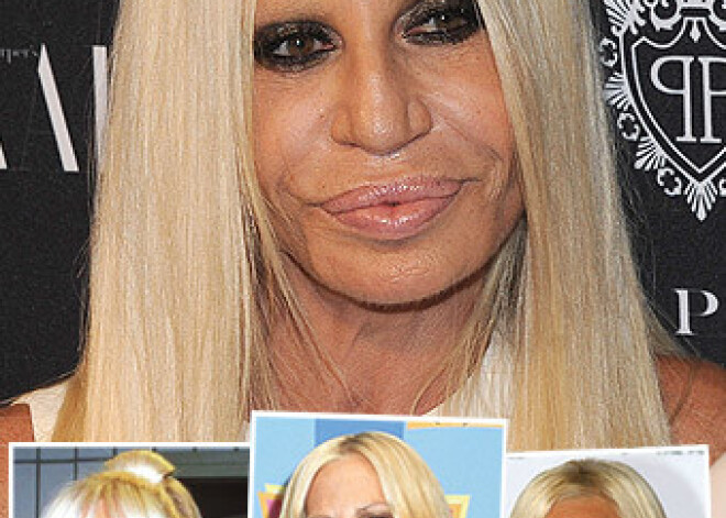 Kā Donatella Versače gadu gaitā pārvērtusi sevi dzīvā vaska lellē. FOTO