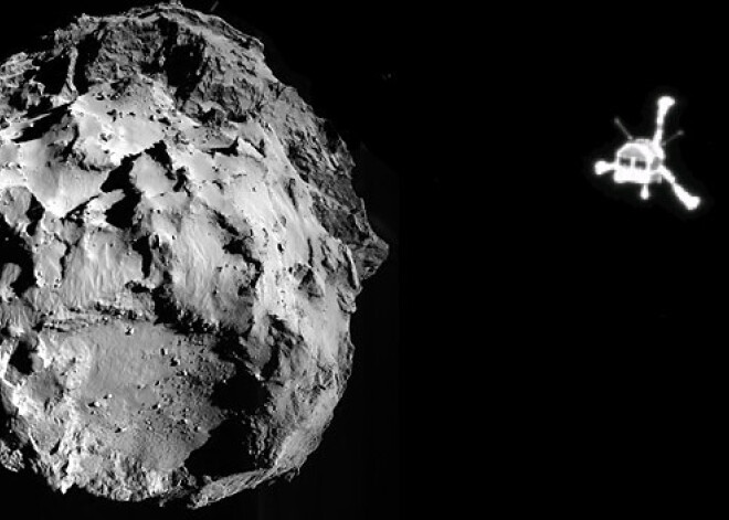 Eiropas zonde "Philae" pirmo reizi vēsturē nolaižas uz komētas