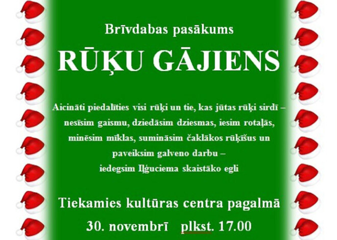 Brīvdabas pasākums "Rūķu gājiens"