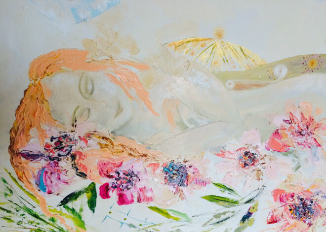 Rātsnamā atklās Ditas Baumanes-Auzas gleznu izstādi "Spēks no manas zemes"