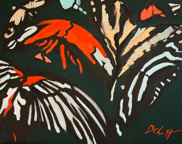 Liepājas muzejā gleznās uzplaucis mākslinieces Daces Dēliņas-Lipskas slepenais dvēseles dārzs.