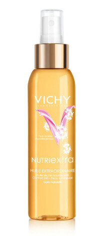 Vichy Nutriextra deviņu augu eļļa sejai, ķermenim un matiem, 26,98 EUR, Saules aptieka.