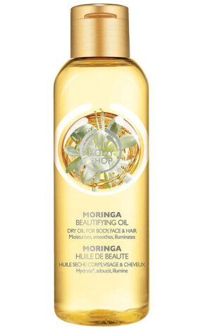 Moringa Beautyfing Oil riekstu eļļu maisījums sejai, ķermenim un matiem, 17,20 EUR, The Body Shop.