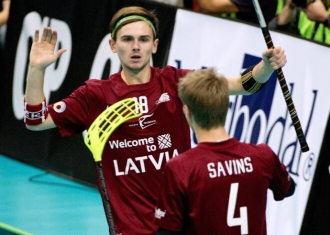 Latvijas florbola izlase pasaules čempionāta ceturtdaļfinālā cieš zaudējumu pret Šveici