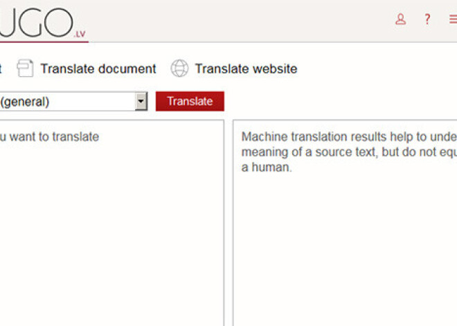 Internetā pieejams bezmaksas mašīntulks latviešu, angļu un krievu valodā