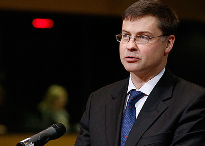 Dombrovskis: ar eiro Lietuvā Baltija atgriežas Eiropas politiskajā un ekonomiskajā centrā