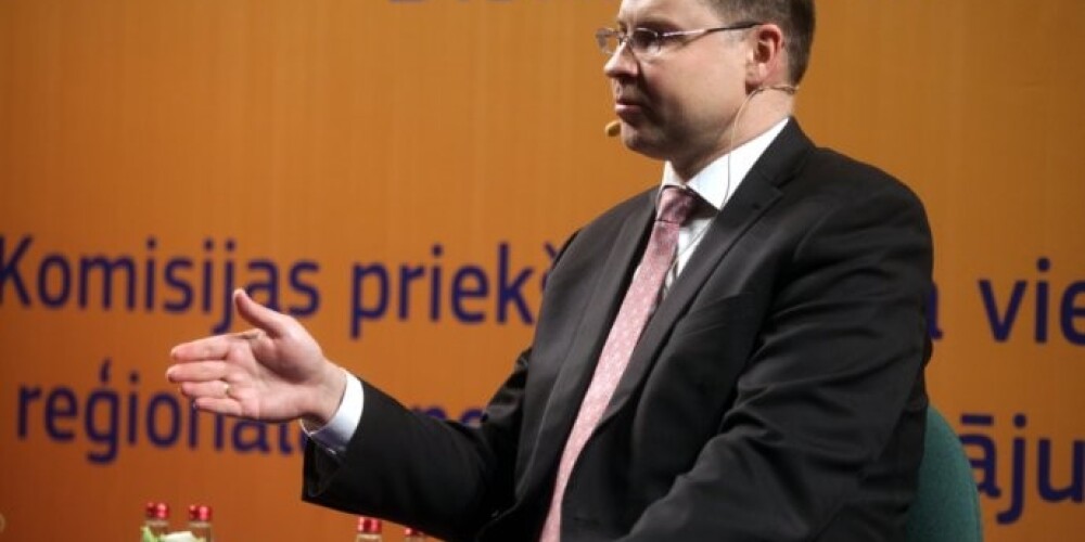Eiropas Komisijas priekšsēdētāja vietnieks ar atbildību par eiro un sociālo dialogu Valdis Dombrovskis.