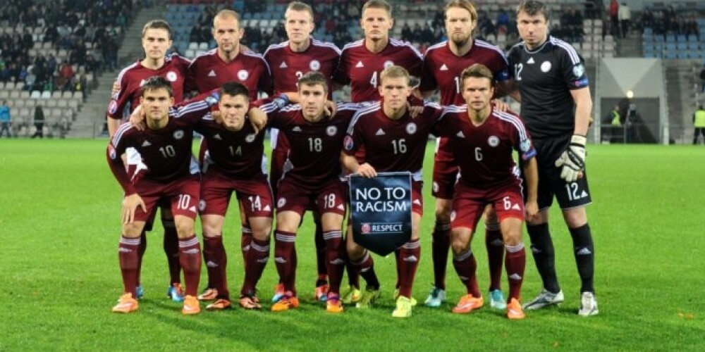 Latvijas futbola izlase gada pirmajā FIFA rangā saglabājusi 96.vietu