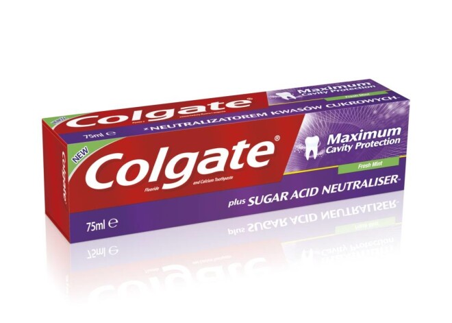 Jaunās Colgate Maximum Cavity Protection unikālā formula sniedz 4 reizes labākus rezultātus salīdzinājumā ar pastām, kur fluors ir citos ķīmiskajos savienojumos