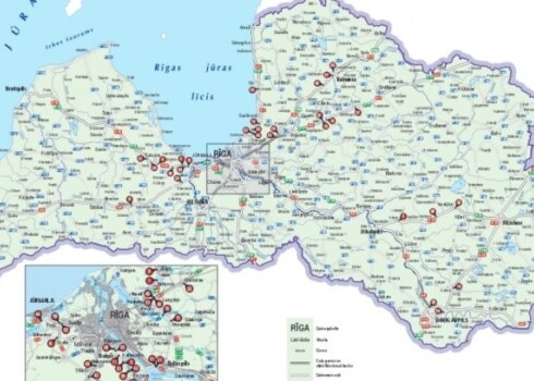 Вместе с картой приводится статистика  по ДТП за три года с 2011 по 2013