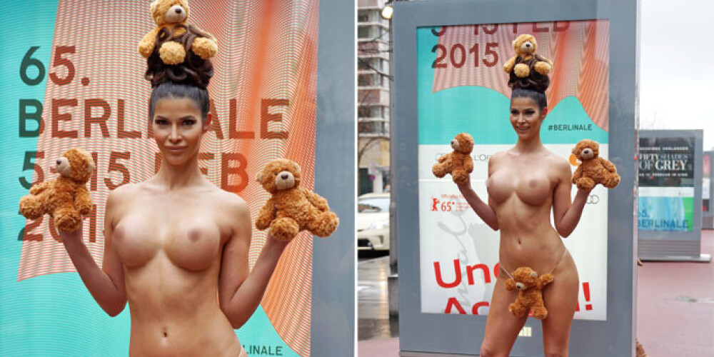 Микаэла Шефер и плюшевые медведи на улицах Берлина