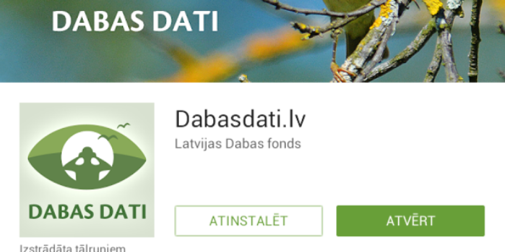 "Dabasdati.lv" ir lielākā dabas novērojumu ziņošanas platforma, kurā ikviens var dalīties ar saviem novērojumiem dabā.
