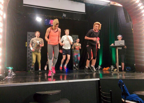 Rīta rosme ar Rīta stieni.