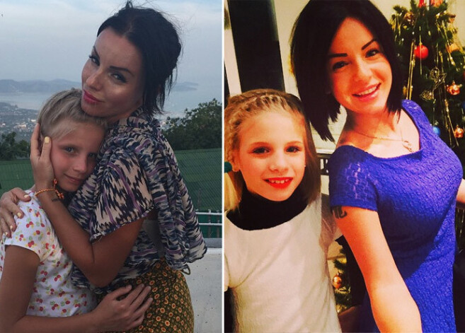 Юлия Волкова со своими детьми — Викторией и Самиром