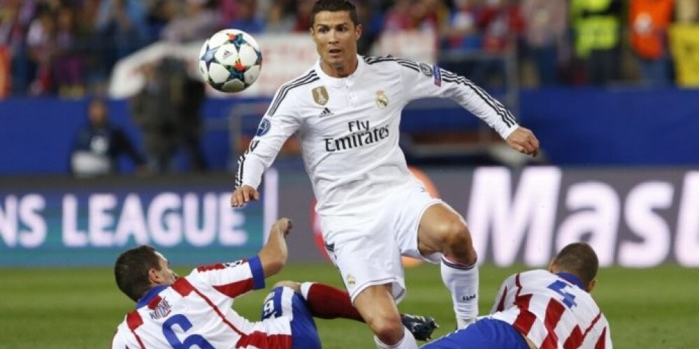 Madrides komandu "Atletico" un "Real" derbijs Čempionu līgas ceturtdaļfinālā noslēdzas neizšķirti