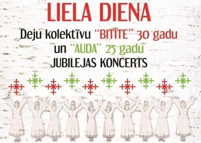 Tautas deju koncerts "Dejai šodien liela diena" Kultūras pilī "Ziemeļblāzma"