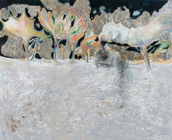 Igors Bernāts. „Bezgalīgais brauciens” (audekls/akrils, 2015.).