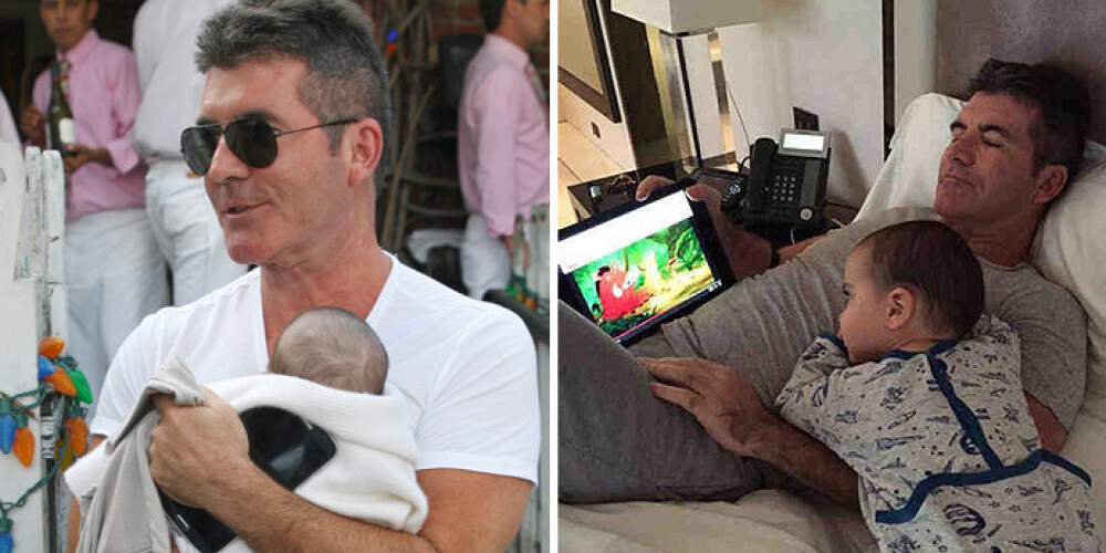 Lai gan britu talantu šovu „The X Factor” un „Britain’s Got Talent” boss Saimons Kauels ne reizi nav mainījis dēla Ērika autiņbiksītes, viņš ar tēva lomu lepojoties un gribot vēl bērnus.