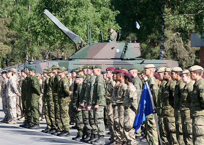 Ādažos atklāj vērienīgas militārās mācības "Saber Strike". FOTO