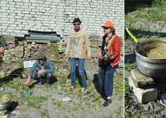 Pikniks “The Hobos” gaumē – pussagruvusi žogmale fabrikas pagalmā, pavards no ķieģeļiem, skābeņu zupa un mūzika, kur bundzinieks Vilnis Krieviņš bungu vietā izmanto plastmasas pudeli!