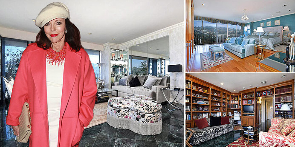 "Dinastijas" zvaigzne Džoana Kolinsa pārdod savu šiko dzīvokli. FOTO