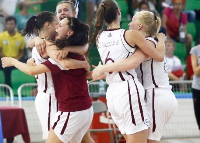 Latvijas U-20 basketbolistes uzvar Vāciju un turpina cīņu par ceturtdaļfinālu