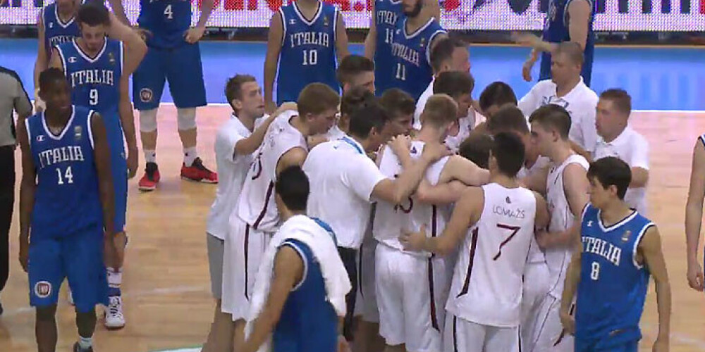 Latvijas U-20 basketbolisti sagrauj Itāliju un saglabā izredzes uz EČ ceturtdaļfinālu