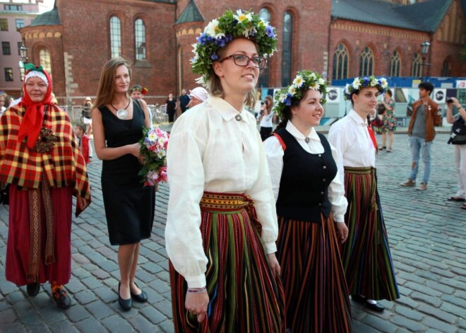 Izstādes "Starptautiskais folkloras festivāls "Baltica" Latvijā jau desmito reizi" atklāšana