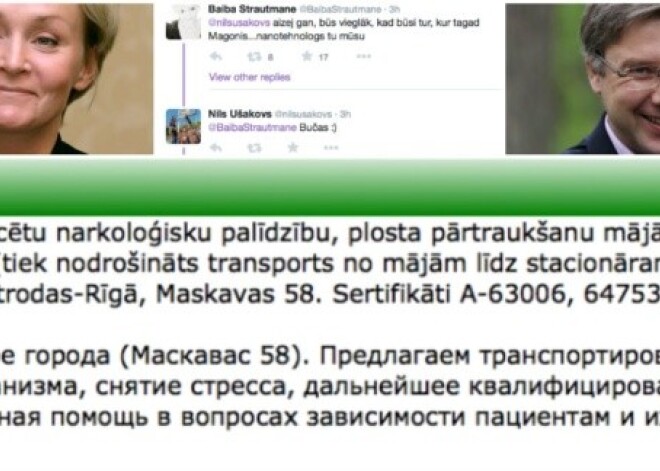 Festivāla dārdoņa raisa sevišķi "mīļu" diskusiju starp Ušakovu un žurnālisti Strautmani