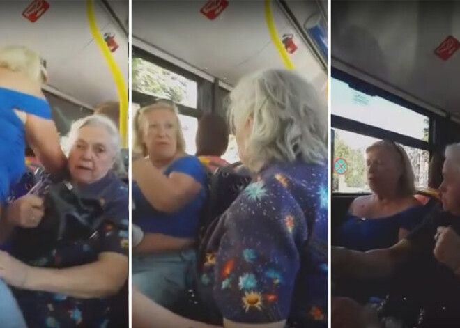 Varen ņipras rīdzinieces cīņa par sēdvietu 3.autobusā. VIDEO