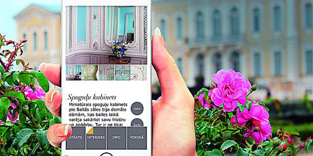 Kā ziņots, "Rundale Palace" aplikācija veidota kā pagājušā gada decembrī izdotā tematiskā plānotāja "Rundāles pils - skats aizspogulijā" digitālā versija.
