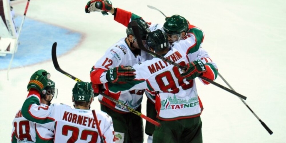 "Ak Bars" hokejisti otro gadu pēc kārtas triumfē "Latvijas Dzelzceļa" kausā