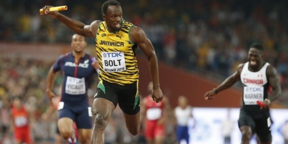 Boltam jau vienpadsmitais zelts! Viņš un Jamaika uzvar 4x100 metru stafetē