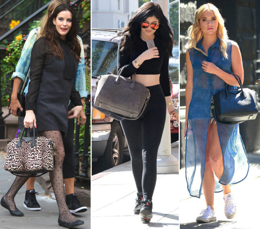 Aktrisei Līvai Tailerei, realitātes šovu zvaigzne Kailijai Kardašjanai un aktrisei Ešlijai Bensonei patīk Givenchy Antigona.