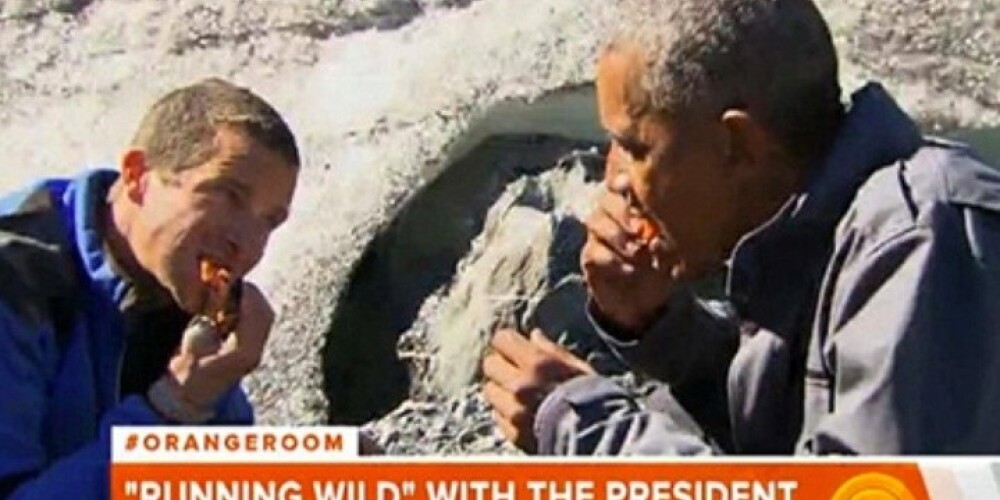 «Рыба была бы вкуснее, если бы у нас были крекеры», — отметил президент, попробовав лосося